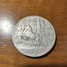 2 LIRE 1910 RARA QUADRIGA
