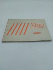 Libretto Manuale Uso Manutenzione Auto Epoca Fiat Uno Ricambi Accessori