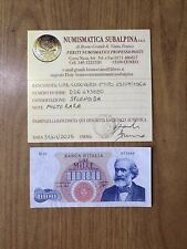 BANCONOTA LIRE 1000 VERDI I TIPO 25 7 1964 MOLTO RARA certificata SPL SUBALPINA