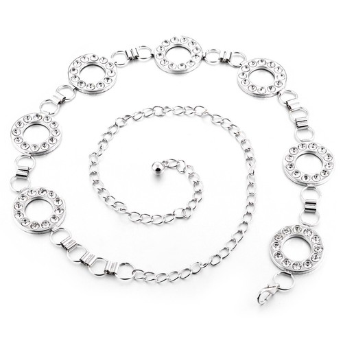 Cintura metallo con anelli - metallo,