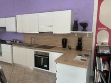 CUCINA ANGOLARE BIANCO OPACO