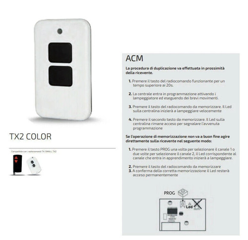 Telecomando originale acm 2 - telecomando, tx