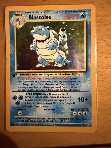 Blastoise set base prima - blastoise,