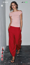 SPLENDIDO PANTALONE ZARA ROSSO