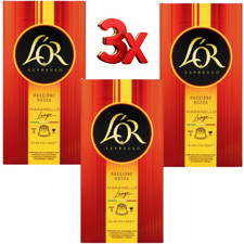 Capsule Caffè L’OR Passione Rossa Maranello Lungo 3 x Confezioni (30 Cialde Totali)