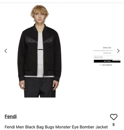 Fendi giubbotto bomber - fendi,