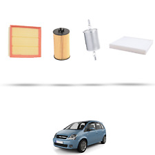 HOFFCAR Kit tagliando - 4 filtri per Opel Meriva A 1.4 16v 66kw Dal 2004 al 2010
