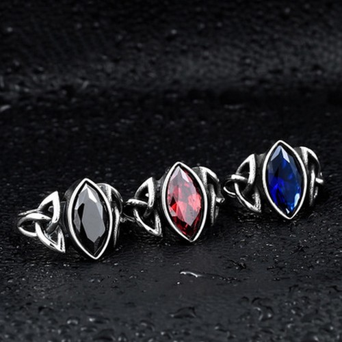 Anello acciaio inox gotico - anello, in
