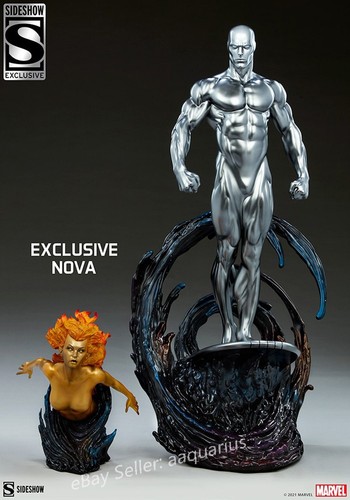 Statua sideshow silver - sideshow, surfer