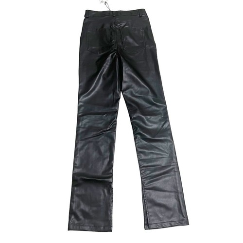Pantalone zara ecopelle nero - pantalone,