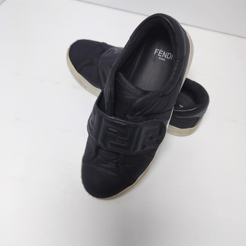 Fendi roma black leather - roma,