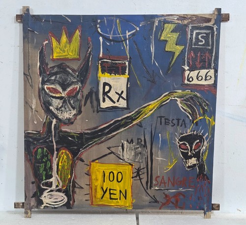 Jean michel basquiat acrilico - jean-michel,