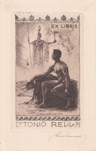 Exlibris libris acquaforte - ex,