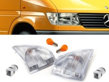 Frecce Anteriori BIANCHE Mercedes Sprinter 1995-1999 Camper Furgone Cassonato