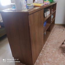 bancone  da ufficio in legno marrone - dimensioni come da descrizione - 