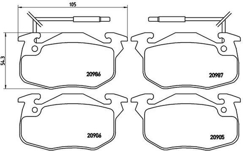 Brembo p68010 kit pastiglie - brembo,