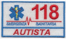 PATCH RICAMO TOPPA 118 AUTISTA