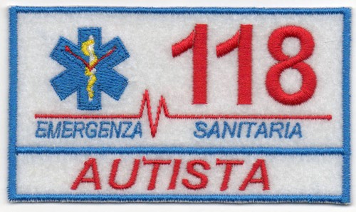 Patch ricamo toppa 118 - 118, autista