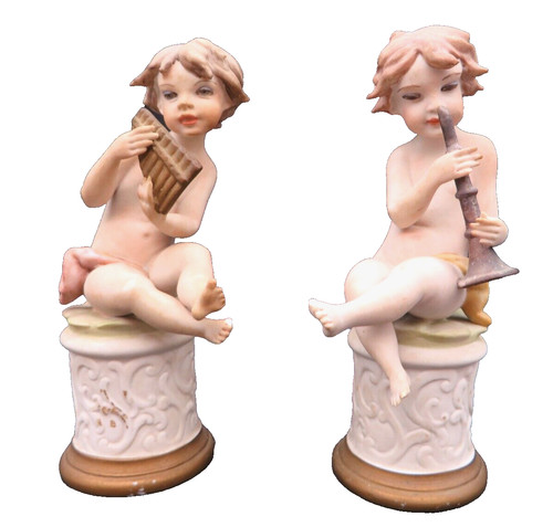 Coppia statuine ceramica di - statuine,