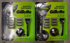 2 PACK Gillette Labs 1 Razor