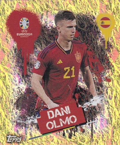 Topps uefa euro 2024 adesivo - uefa,