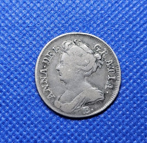 Moneta argento britannica 1709 - argento,