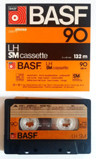 Mc Basf Lh 90 Sm Musicassetta Cassette Lh90 Vintage Compact Tape Usata Used D