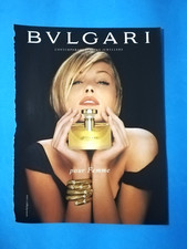 RITAGLIO DI GIORNALE CLIPPING PUBBLICITA' PROFUMO BULGARI DA COLLEZIONE - (141)