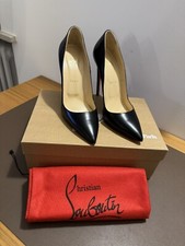 CHRISTIAN LOUBOUTIN NERE TACCO 12 MODELLO SO KATE N.39