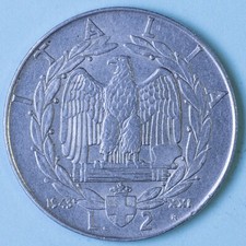 VITTORIO EMANUELE III 2 LIRE