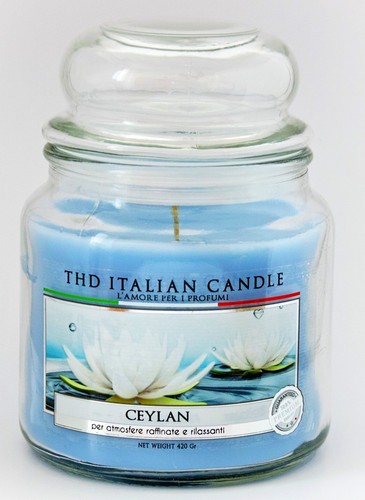 Candela vaso vetro italian - in,