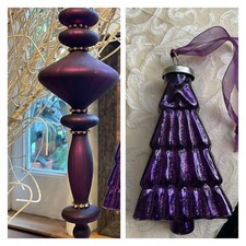 2 grandi ornamenti in vetro