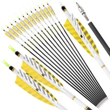 Frecce da caccia SP300-800 Pure Carbon frecce 4" molla naturale arco composto ricurvo caccia