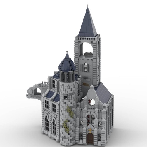 Moonlight castle street view - castle,