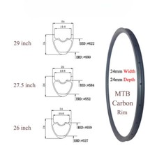 Cerchio MTB Carbonio 26er