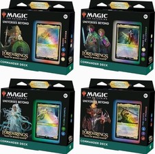 Magic Set 4 Decks Commander LOTR Lord Of The Rings Sealed English ENG Complete 