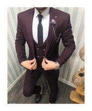 Abito uomo, colore prugna -