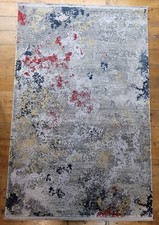 Tappeto di seta rosso, tappeto di seta modal, moderno, tappeto di seta turca 47"x71", 120x180 cm