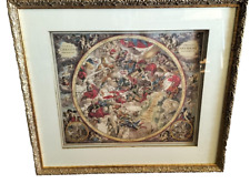 Andreas Cellarius Planisfero Celeste Pubblicato 1660 incisione in cornice dorata