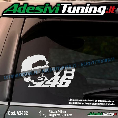 Adesivo valentino rossi 46 - adesivo,