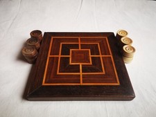 gioco di dama in legno intarsiato