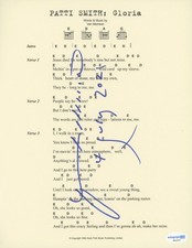 Patti Smith "Gloria" AUTOGRAFO