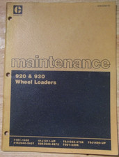 Manuale Di Manutenzione CAT CATERPILLAR 920 930 Pala Gommata