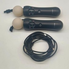 COPPIA SONY PS MOVE PER PLAYSTATION PS3 PS4 PS5  + CAVO - USATO TESTATO