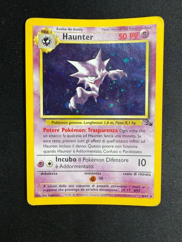 Pokemon haunter fossil - haunter, 6/62
