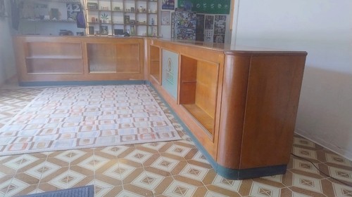 Bancone legno massello con - bancone,