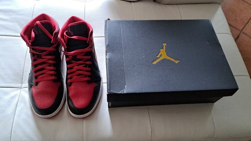 Air jordan mid uomo rosse - 1,