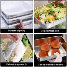 Set Vassoi Profondi in Acciaio