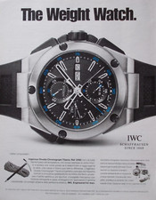 Pubblicità Advertising Werbung Italy 2011 OROLOGIO IWC INGENIEUR DOUBLE TITANIO.