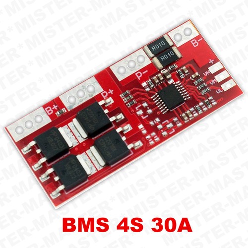 Bms 30a circuito di - 4s,
